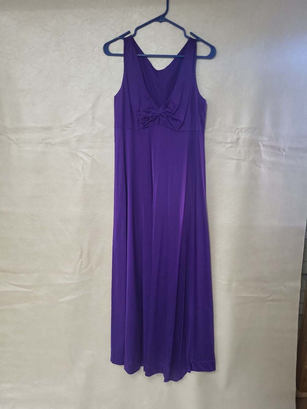 Vanity Fair Vintage Purple Sleeveless Maxi Dress